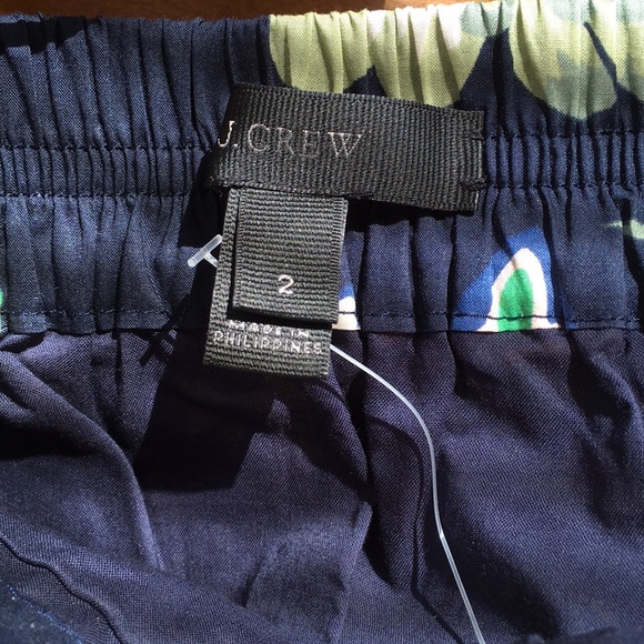 J.crew pleated floral cotton midi skirt. - Picture 4 of 7